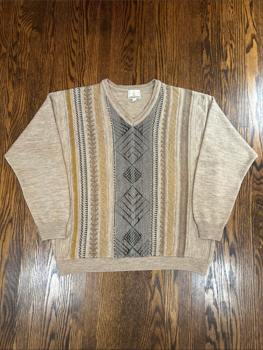 Vintage 90s V-Neck Knit Sweater